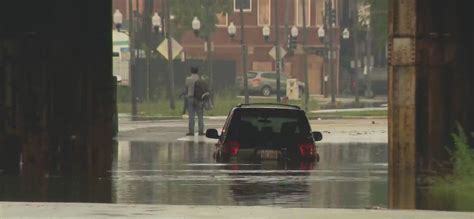 Mayor Brandon Johnson tours damages after heavy rains flood Chicago